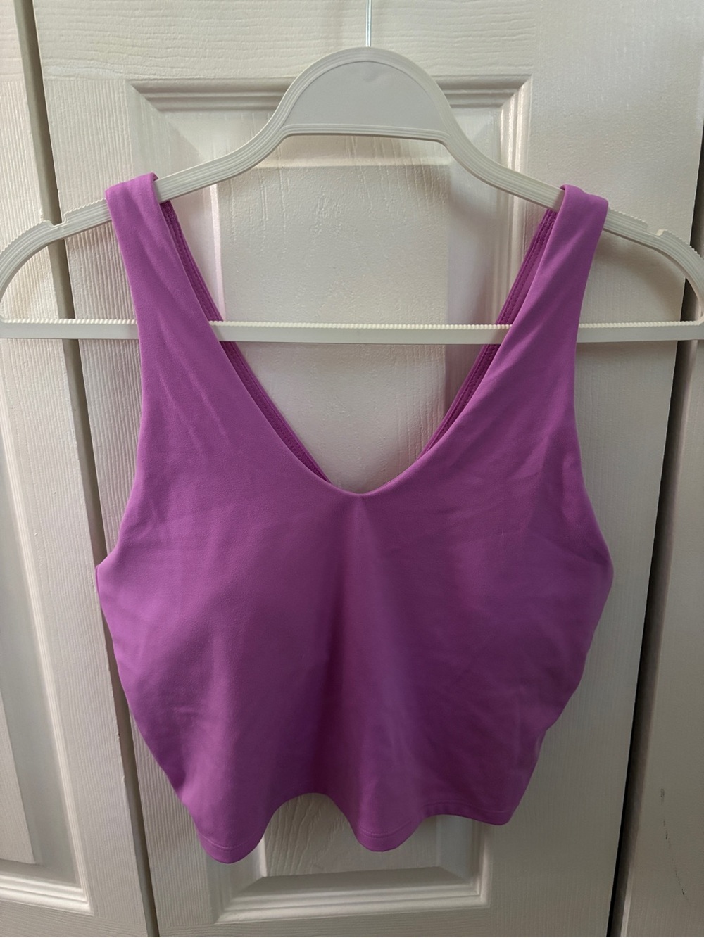 all in motion Purple V-Neck Cropped Tank Top